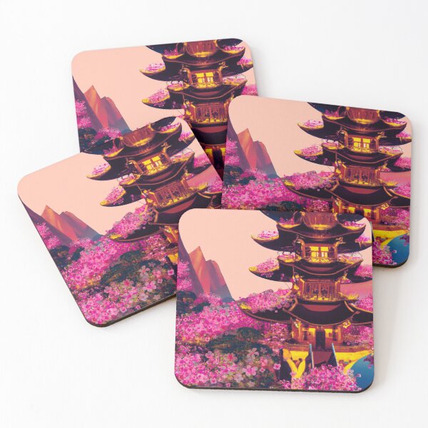 Item preview, The japanese castle in spring of blossom sakura flowers designed and sold by MerryCrown.