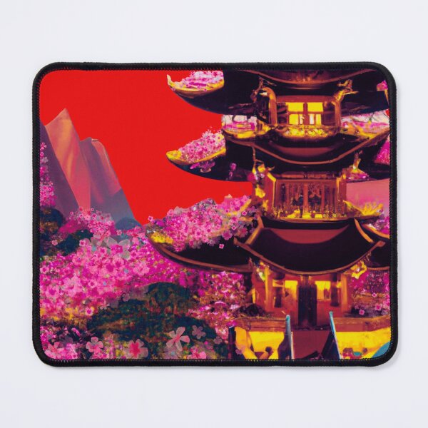 Item preview, The japanese castle in spring of blossom sakura flowers designed and sold by MerryCrown.