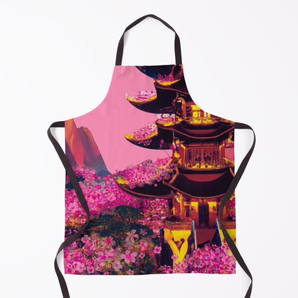 Item preview, The japanese castle in spring of blossom sakura flowers designed and sold by MerryCrown.