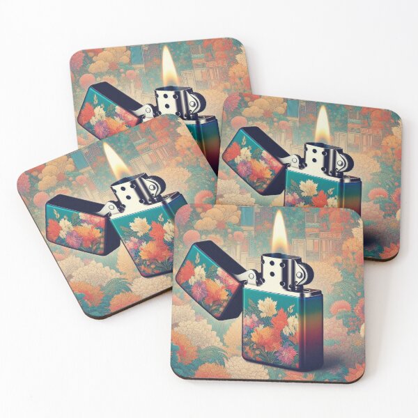 Item preview, Zippo lighter, colorful flowers, designed and sold by TopSprint.