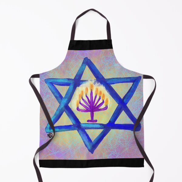 Item preview, Magen David Menorah designed and sold by KaravanaLA.