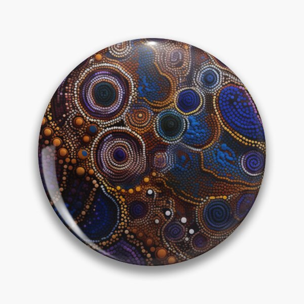Item preview, Aboriginal Inspired Dot Art - Native Circles designed and sold by GrinGalore.