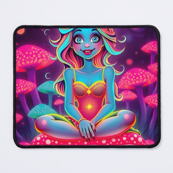 Item preview, Happy on a Mushroom, Psychedelics, neon Lights  designed and sold by Shs-Kenya.