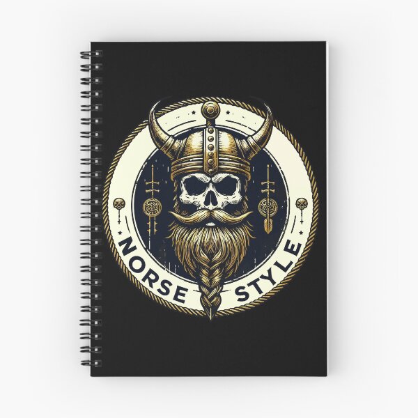 Item preview, Norse Style Beard Viking Skull Vintage designed and sold by TomFrontierArt.