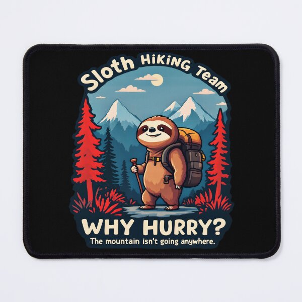 Item preview, Sloth Hiking Team: Why Hurry?  designed and sold by AlphaTeez.