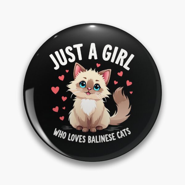 Item preview, Just A Girl Who Loves Balinese Cats: Balinese Cat designed and sold by printmala.