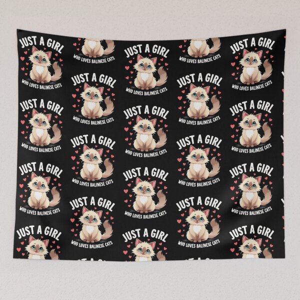 Item preview, Just A Girl Who Loves Balinese Cats: Balinese Cat designed and sold by printmala.