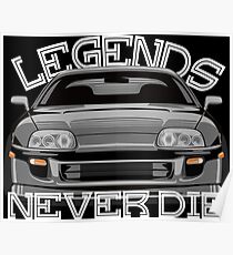 Supra MK4 "Legends Never Die" Poster