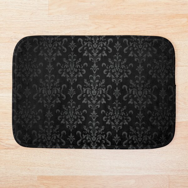 Item preview, Black Floral Damask Pattern  designed and sold by svarupa.