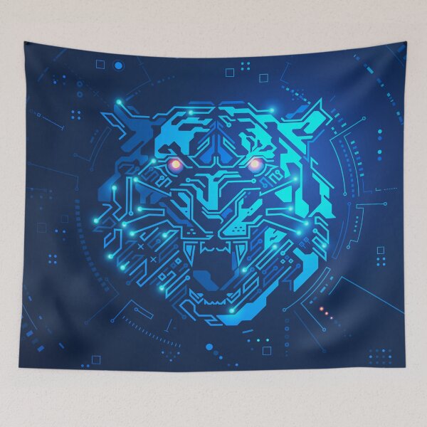 Item preview, tiger cyber security designed and sold by NiamLab.