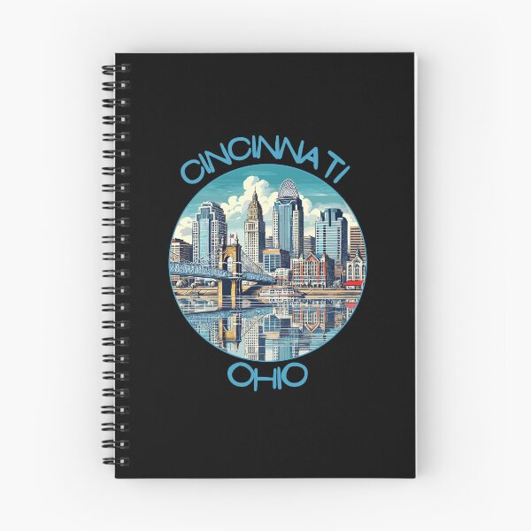 Item preview, Retro Cincinnati in Ohio USA Art Travel Landscape designed and sold by MaateoDesign.