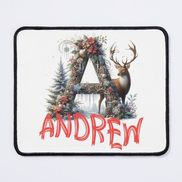 Item preview, Name is Andrew. My name is Andrew. Christmas initial. designed and sold by MagelliShop.