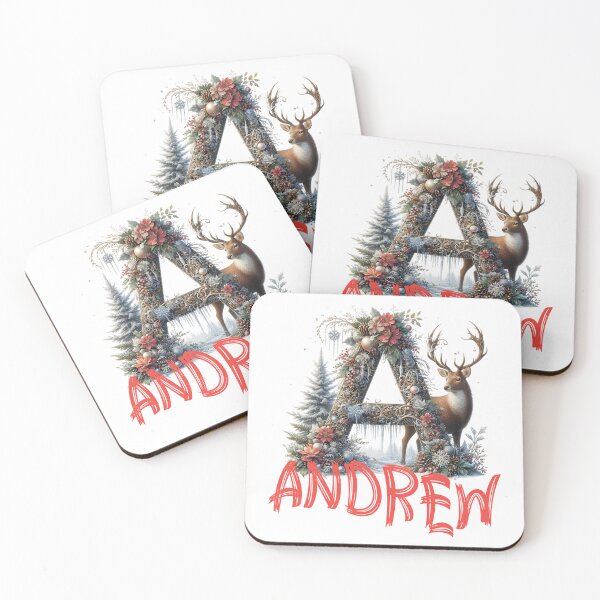 Item preview, Name is Andrew. My name is Andrew. Christmas initial. designed and sold by MagelliShop.