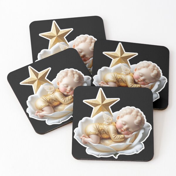 Item preview, Sweet Angel Baby Sleeping Astrology Star Art designed and sold by Mudastro Astrology.