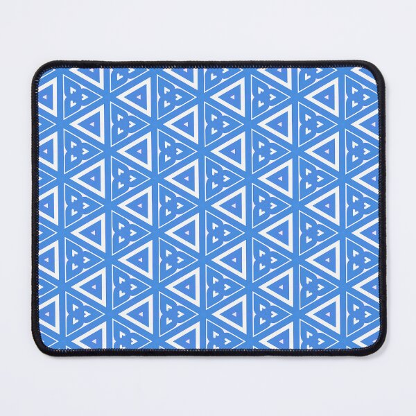 Item preview, Geometric Blue Heart Triangle Pattern designed and sold by Genie-0750.