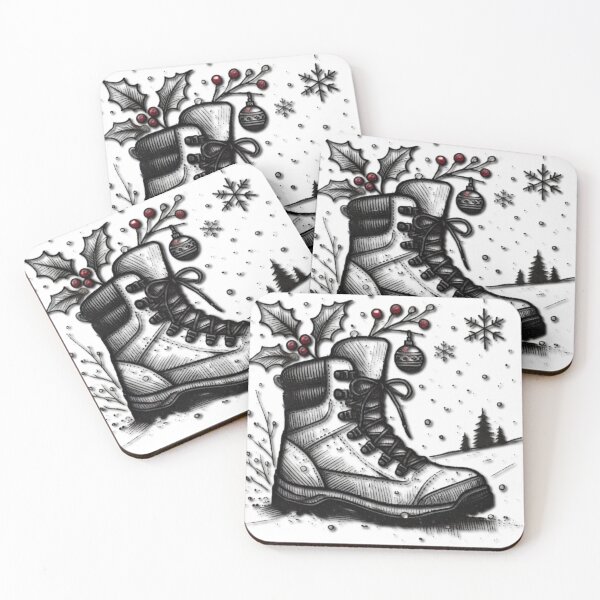 Item preview, Festive Hiking Boot - Christmas Adventure Design designed and sold by HopeLoom.
