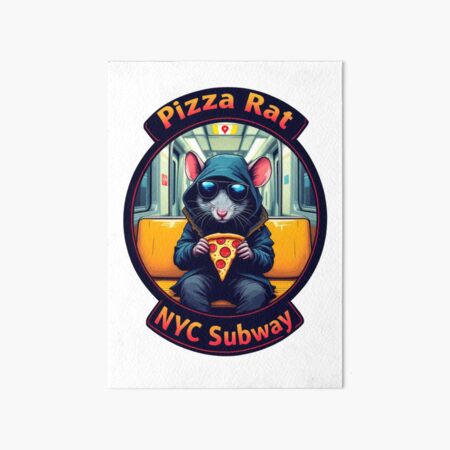 Artikel-Vorschau von Pizza Rat New Yorker U-Bahn NYC U-Bahn, designt und verkauft von MayaDelaye.