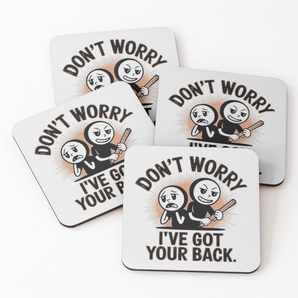 Item preview, Don’t Worry – I’ve Got Your Back Funny Illustration designed and sold by love3617.