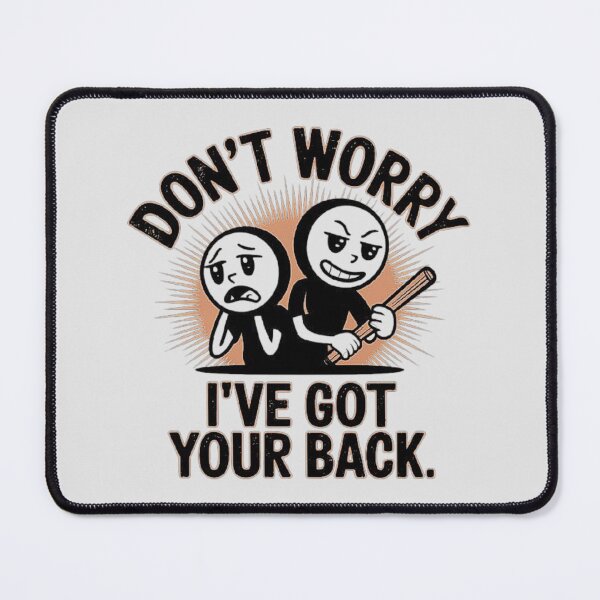 Item preview, Don’t Worry – I’ve Got Your Back Funny Illustration designed and sold by love3617.
