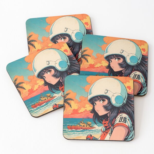 Item preview, Dakar Senegal Retro Anime Girl 80s Vintage Travel designed and sold by Retro-Anime9.