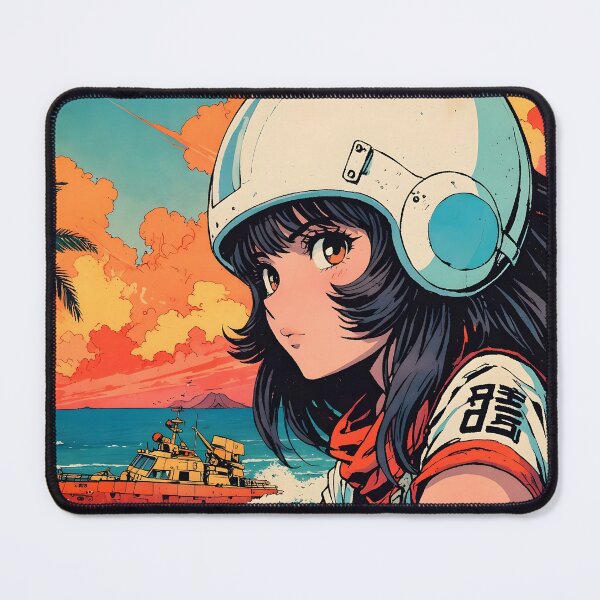 Item preview, Dakar Senegal Retro Anime Girl 80s Vintage Travel designed and sold by Retro-Anime9.