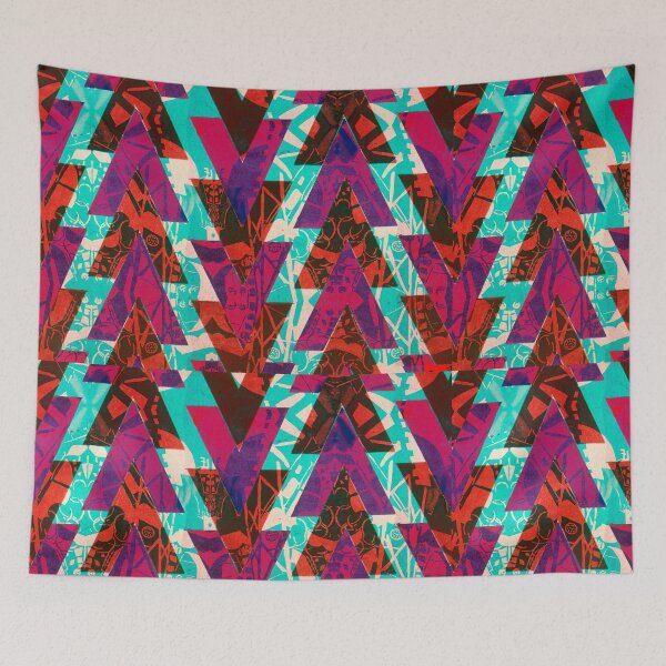 Item preview, Bright geometry on a colored background designed and sold by Iuliia Nerd.