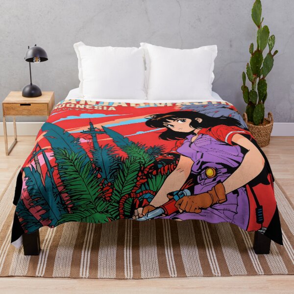 Item preview, Banjarmasin Indonesia Retro Anime Girl 80s Vintage Travel designed and sold by Retro-Anime9.