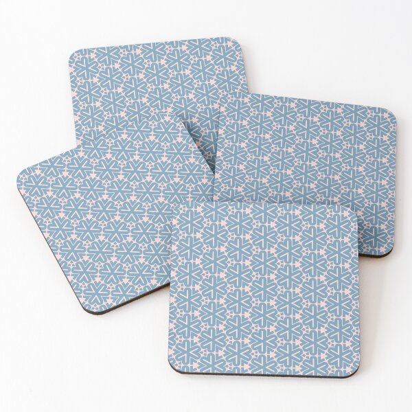 Item preview, Geometric Floral Pattern in Blue and Pink designed and sold by Genie-0750.