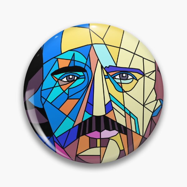 Item preview, Portrait of Edgar Poe in abstraction designed and sold by Iuliia Nerd.