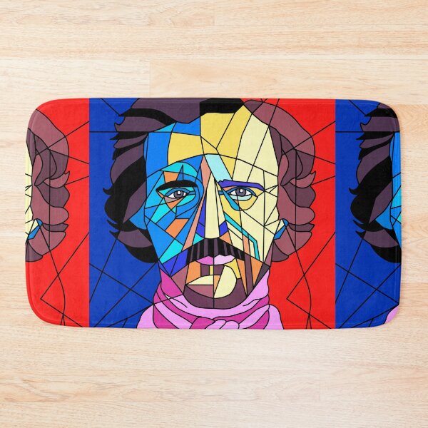 Item preview, Portrait of Edgar Poe in abstraction designed and sold by Iuliia Nerd.