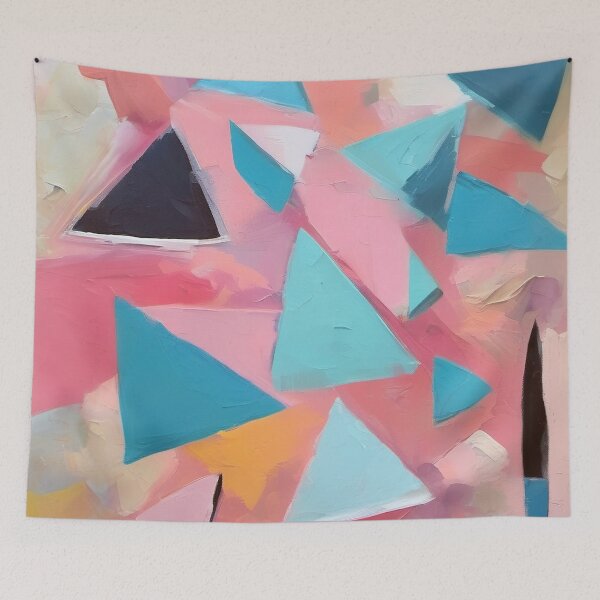 Item preview, Kandinsky Abstract with Triangles designed and sold by maniacfitness.