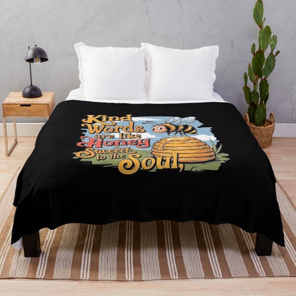 Item preview, Kind Words Like Honey Design - Inspirational and Sweet Quote Artwork designed and sold by love3617.