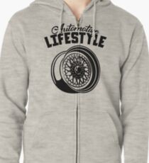 Automotive Lifestyle BBS Wheel Zipped Hoodie