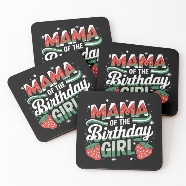 Item preview, Strawberry-Themed Mama of the Birthday Girl Design designed and sold by love3617.