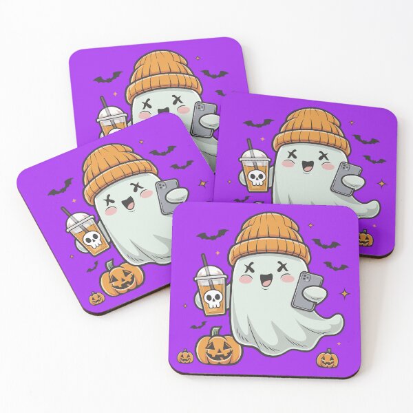 Item preview, Funny Hipster Halloween Ghost designed and sold by MonkaDesigns.
