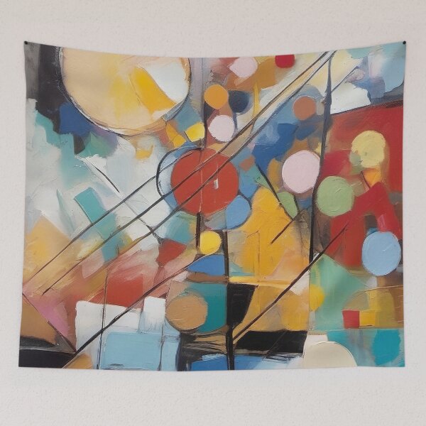 Item preview, Kandinsky Abstract Composition designed and sold by maniacfitness.