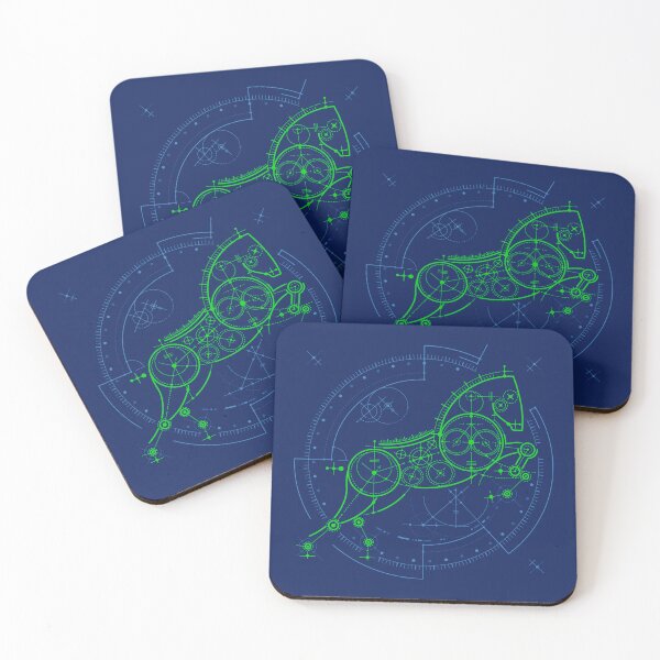 Item preview, futuristic horse blueprint technology element designed and sold by NiamLab.