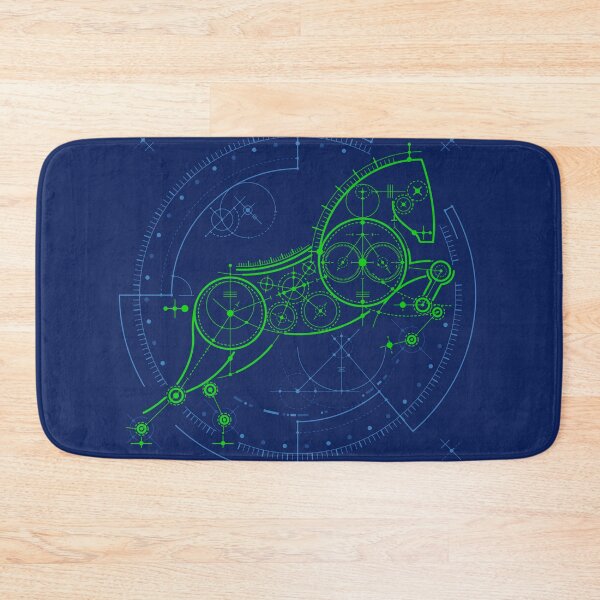 Item preview, futuristic horse blueprint technology element designed and sold by NiamLab.