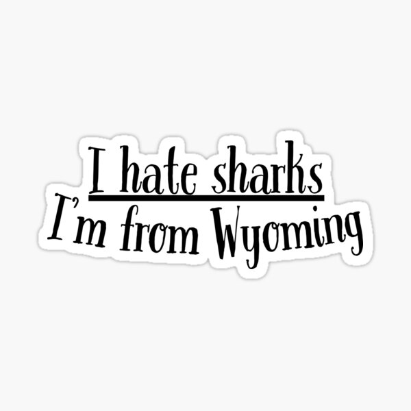 Item preview, I hate sharks Sharknado movie quote designed and sold by Grace-Gorilla.