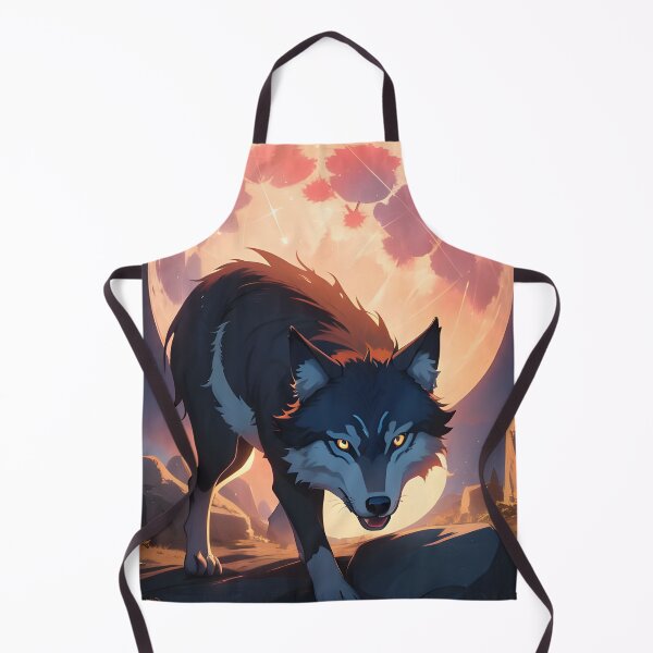 Item preview, wolf with moon background designed and sold by artelia24.