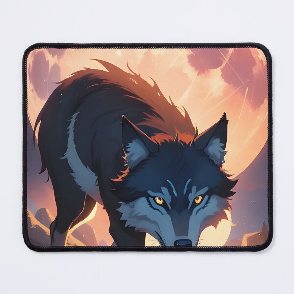 Item preview, wolf with moon background designed and sold by artelia24.