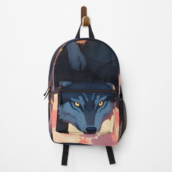 Item preview, wolf with moon background designed and sold by artelia24.