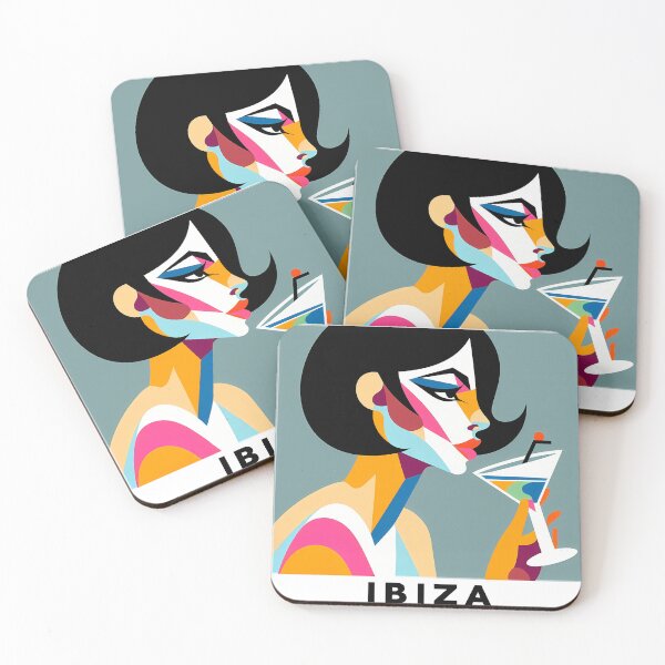 Item preview, Ibiza – Minimalist Cubic Art Inspired by Iconic Summer Destinations designed and sold by OzzFrequency.
