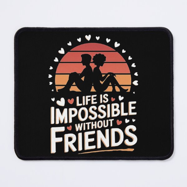 Item preview, Life Is Impossible Without Friends - Heartfelt Design designed and sold by love3617.