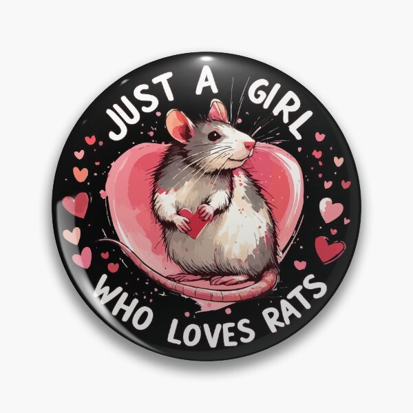 Item preview, Just A Girl Who Loves Rats Rat Lover designed and sold by TomFrontierArt.