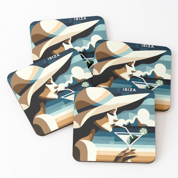 Item preview, Ibiza – Minimalist Cubic Art Inspired by Iconic Summer Destinations designed and sold by OzzFrequency.