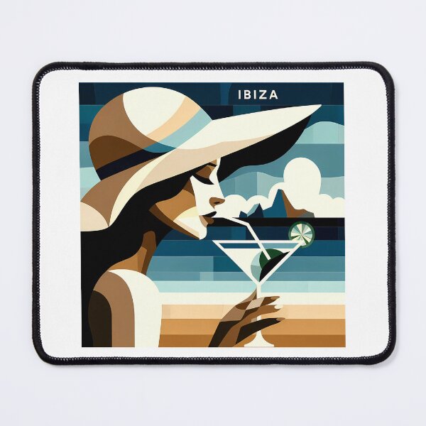 Item preview, Ibiza – Minimalist Cubic Art Inspired by Iconic Summer Destinations designed and sold by OzzFrequency.