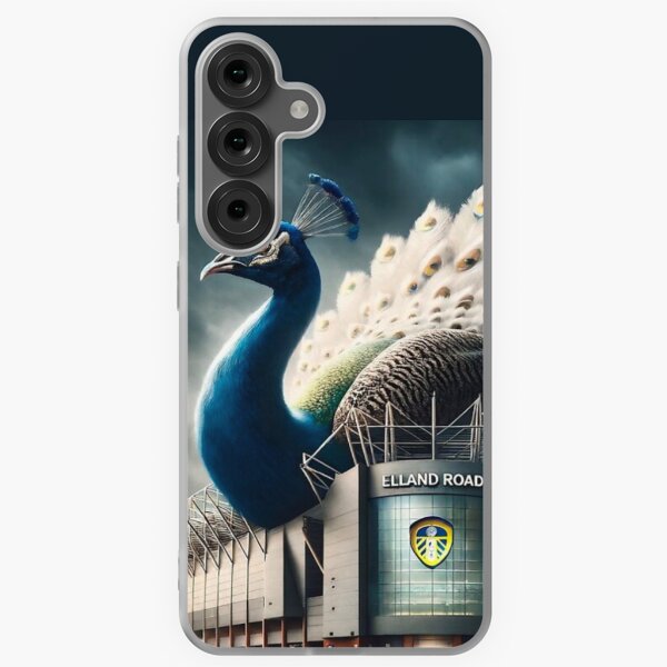 Item preview, Elegant Leeds United Peacock: Elland Road in Stormy Majesty designed and sold by Final Whistle Art.