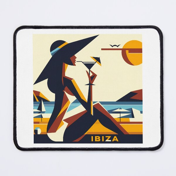 Item preview, Ibiza – Minimalist Cubic Art Inspired by Iconic Summer Destinations designed and sold by OzzFrequency.