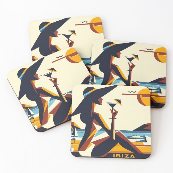 Item preview, Ibiza – Minimalist Cubic Art Inspired by Iconic Summer Destinations designed and sold by OzzFrequency.